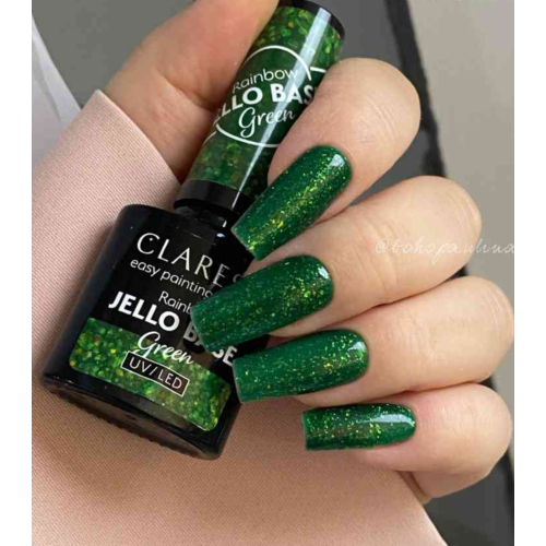 Claresa - *Rainbow Jello Base* - Semi-permanent nail polish - Green