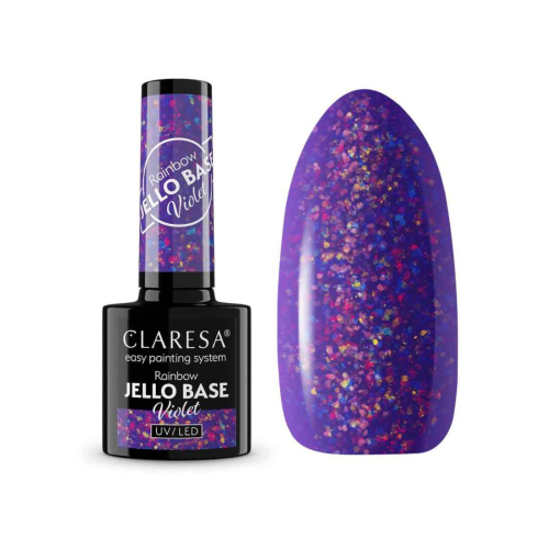 Claresa - *Rainbow Jello Base* - Semi-permanent nail polish - Violet