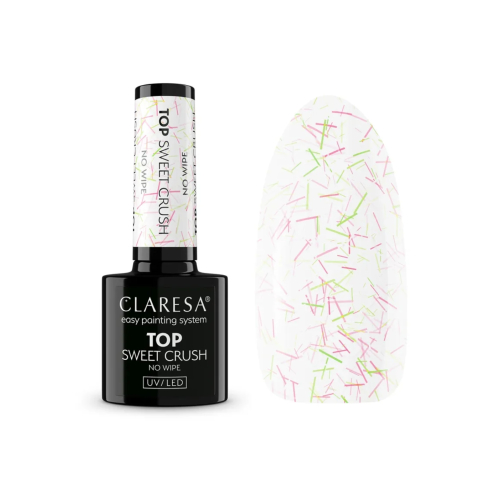 Claresa - Semi-Permanent Top Coat No Wipe - Sweet Crush