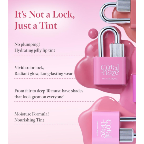 Coralhaze - Lip Tint Glow Lock Jelly Tint - 107: Petal