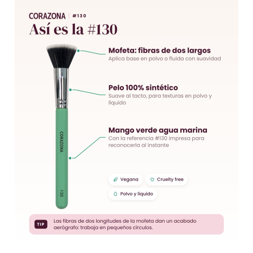 CORAZONA - Multipurpose Makeup Brush - 130