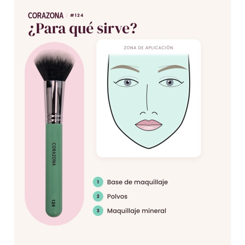 CORAZONA - Makeup Foundation Brush - 124