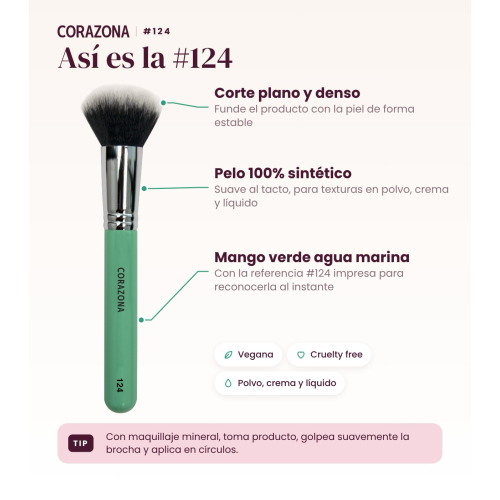 CORAZONA - Makeup Foundation Brush - 124