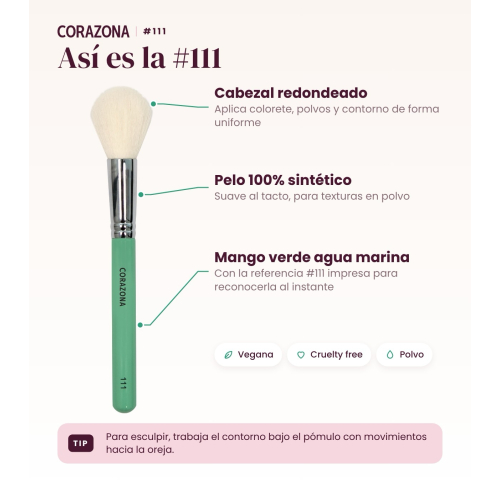 CORAZONA - Blusher brush - 111