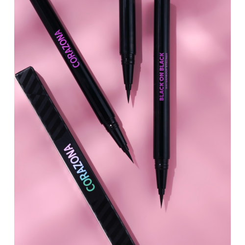 CORAZONA - Waterproof eyeliner Black on Black