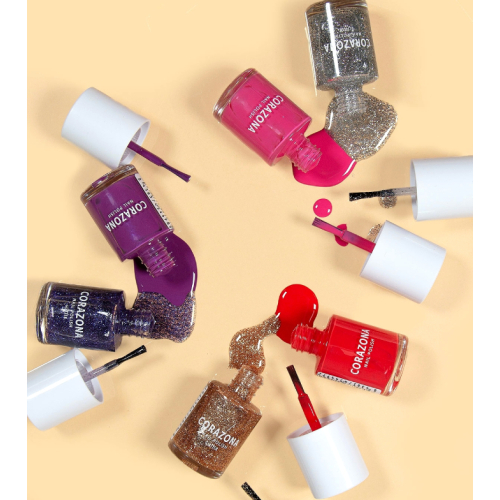 CORAZONA - Nail polish Glitter - Flax