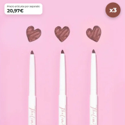 CORAZONA Pack 3 lip liners Cinnamon Roll The Limit creamy texture high pigmentation matte finish automatic format vegan cruelty free