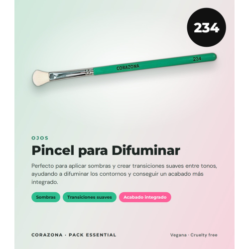 CORAZONA Essential Brush Pack with 5 Makeup Tools and Vegan and Cruelty-Free + Gift Canister