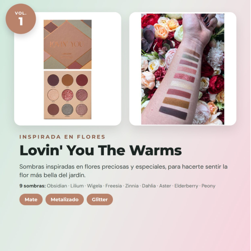 CORAZONA Total Lovin' You Eyeshadow Palette Pack 4 Vegan and Cruelty-Free Palettes with 9 Shades Each in Matte, Metallic, and Glitter Tones