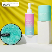 CORAZONA Pack Skincare Double Cleansing - Heaven Balm, Fresh Hero Gel, and Reusable Disc for Clean and Fresh Skin