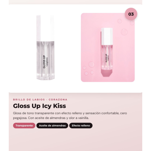 CORAZONA - Trio Lip Pack with The Limit Rose Tea, Pure Crystal Deep Rose and Gloss Up Icy Kiss