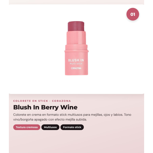 CORAZONA - Trio Pack Cheeks Blush In - Berry Wine + Bronze In - Maui + Glow In - Desert Light