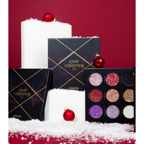 CORAZONA - Pressed glitter palette Lovin' Christmas 2.0