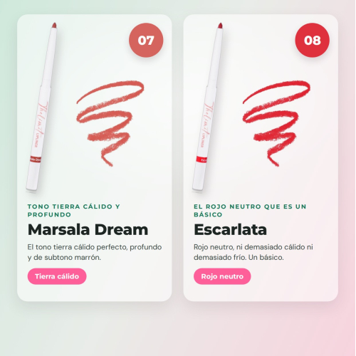 CORAZONA The Limit Full Set | 8 Ultra-Pigmented Lip Liners with Creamy Texture and Matte Finish Cruelty Free Vegan