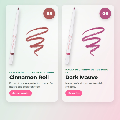 CORAZONA The Limit Full Set | 8 Ultra-Pigmented Lip Liners with Creamy Texture and Matte Finish Cruelty Free Vegan