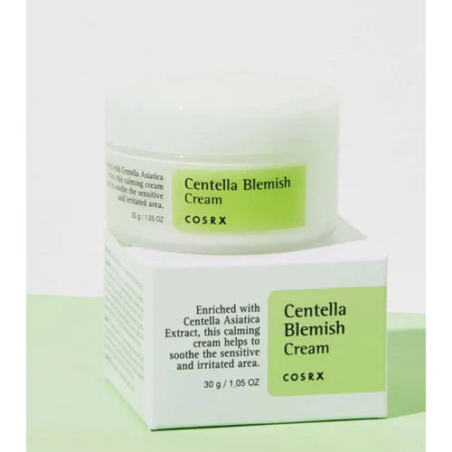 COSRX - Anti-blemish facial cream Centella Blemish Cream - Sensitive and acne-prone skin