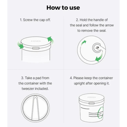 COSRX - Green Calming Facial Toner in pads format