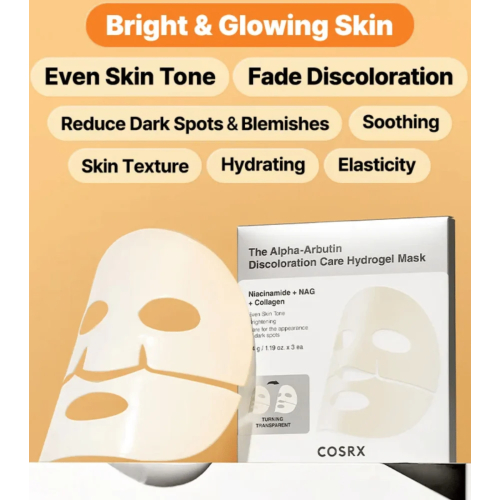 COSRX - Pack of 3 Brightening Face Masks The Alpha-Arbutin