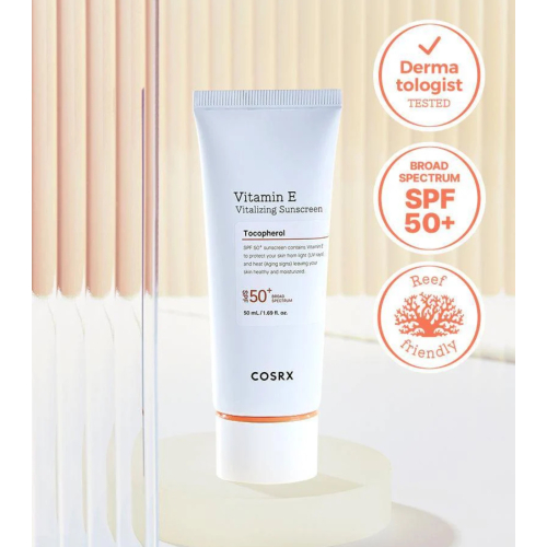 COSRX - Facial sunscreen SPF50+ Vitamin E Tocopherol