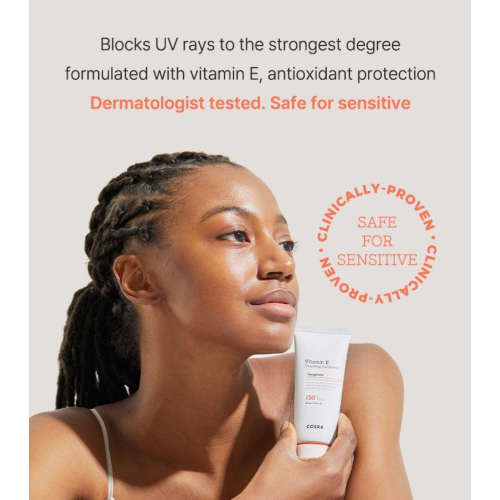 COSRX - Facial sunscreen SPF50+ Vitamin E Tocopherol