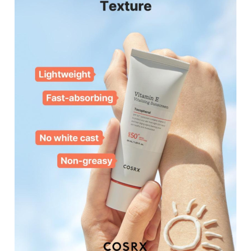 COSRX - Facial sunscreen SPF50+ Vitamin E Tocopherol