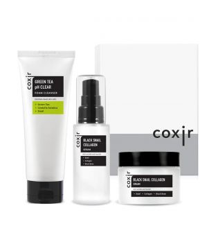 COXIR - Anti-spot facial care set Black Snail Gift Set