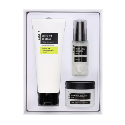 COXIR - Anti-spot facial care set Black Snail Gift Set