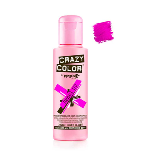 CRAZY COLOR - Hair coloring cream - Nº 78: Rebel UV 100ml