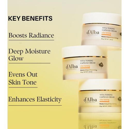 D'Alba - Illuminating facial cream Vita Toning Capsule