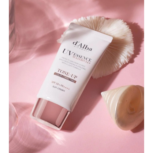 D'Alba - Facial sunscreen Tone-Up Pink Correcting SPF50+ PA++++