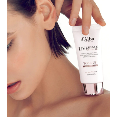 D'Alba - Facial sunscreen Tone-Up Pink Correcting SPF50+ PA++++