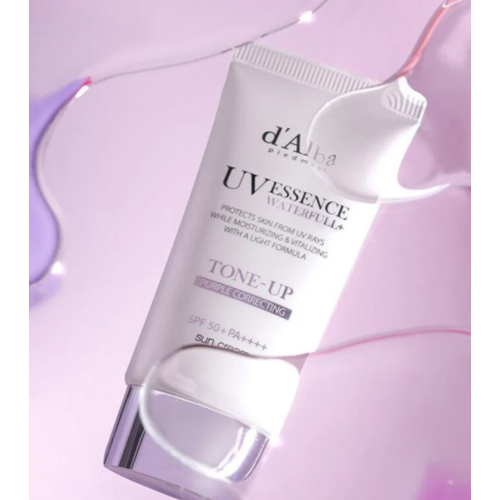 D'Alba - Facial sunscreen Tone-Up SPF50+ PA++++ - Purple Correcting