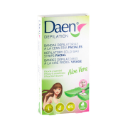 Daen - Facial hair removal cold wax strips - Aloe