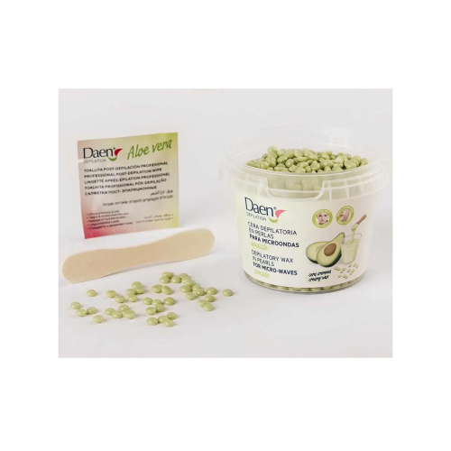 Daen - Depilatory wax pearls for microwaves - Avocado