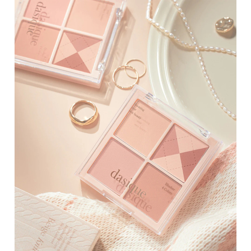 Dasique - Powder Blush Palette Blending Mood Cheek - 04: Beige Knit