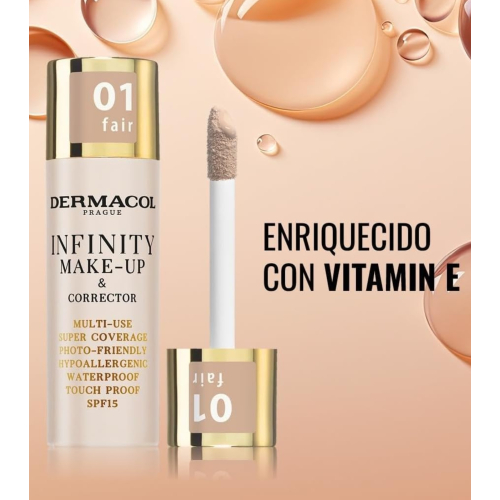 Dermacol - 2 in 1 Foundation and Concealer Infinity - 01: Fair