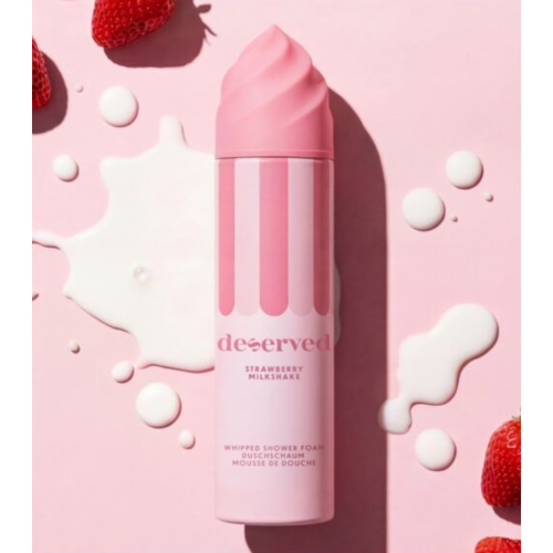 Deserved - Creamy Texture Shower Gel - Strawberry Milkshake