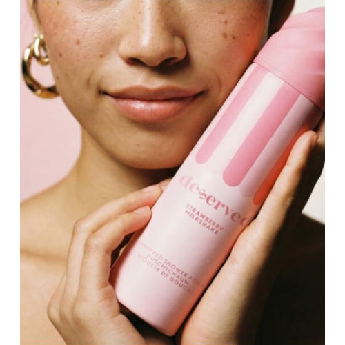 Deserved - Creamy Texture Shower Gel - Strawberry Milkshake