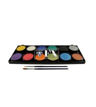 Diamond FX - Palette of 6 Aquacolors for Face and Body - FSM12-M