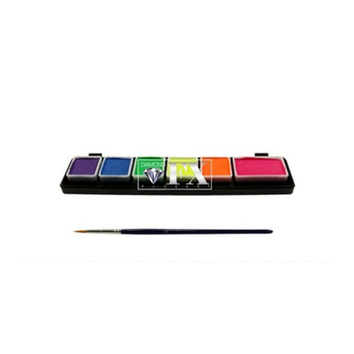 Diamond FX - Face & Body 6 Fluorescent Aquacolor Palette