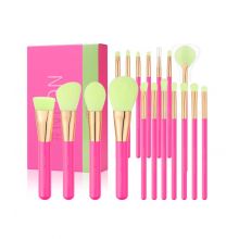 Docolor - Brush Set (18 pieces) - Hot Pink