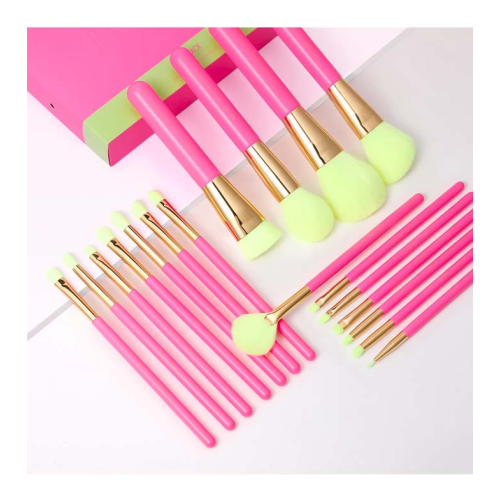 Docolor - Brush Set (18 pieces) - Hot Pink