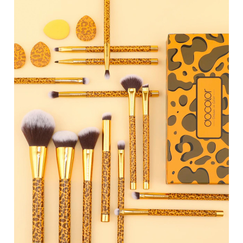 Docolor - Brush set Leopard (15 pieces)