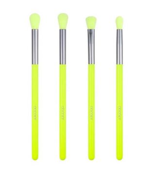 Docolor - Neon Eye Brush Set (4 Pieces) - Green