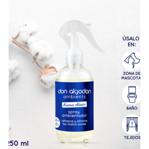 Don Algodon - Air freshener spray for home and fabrics - Classic Aroma