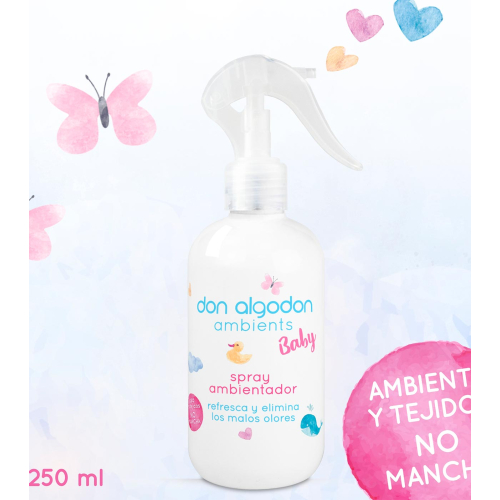 Don Algodon - Air freshener spray for home and fabrics - Baby