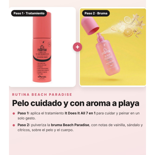 Dr. PAWPAW - Hair Routine Pack Beach Paradise: 7 in 1 Hair Treatment It Does It All and Hair and Body Mist