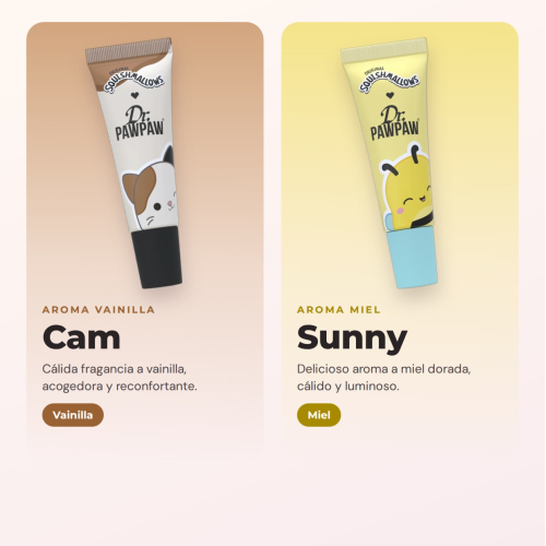 Dr. PAWPAW - Squishmallows Full Set | 6 Hydrating Lip Balms with Scents Inspired by Adorable Characters and Formula Enriched with Papaya Extract