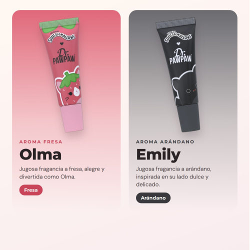 Dr. PAWPAW - Squishmallows Full Set | 6 Hydrating Lip Balms with Scents Inspired by Adorable Characters and Formula Enriched with Papaya Extract