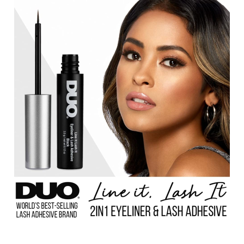DUO - Adhesive eyeliner for false eyelashes Line it Lash it - Black